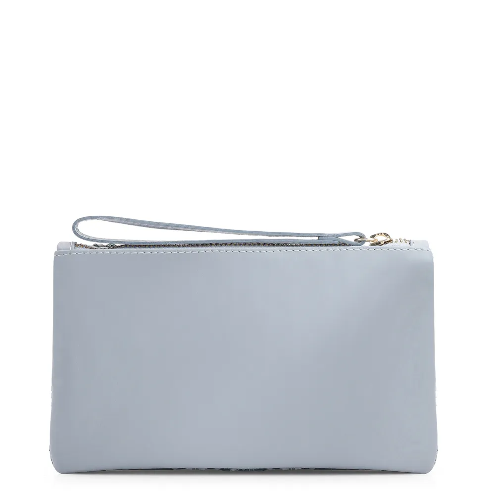 Bolsa Pequena Couro Azul Claro - imagem 3