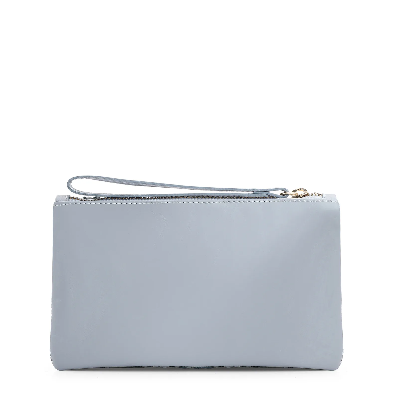 Bolsa Pequena Couro Azul Claro