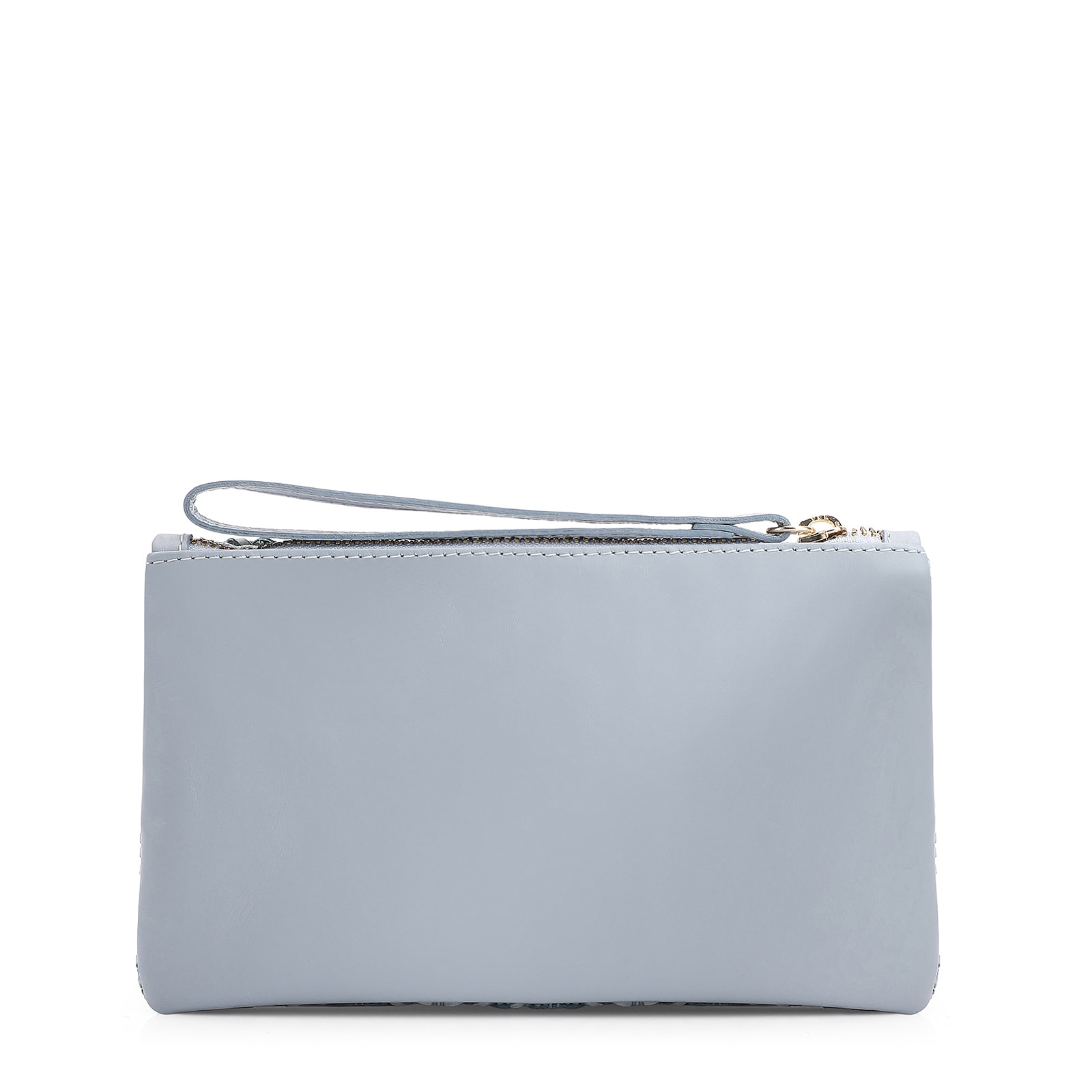 Bolsa Pequena Couro Azul Claro
