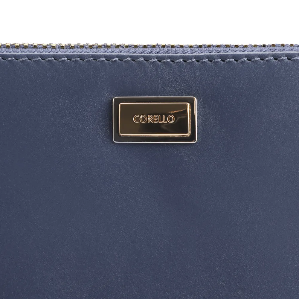 Bolsa Pequena Couro Azul Escuro - imagem 5