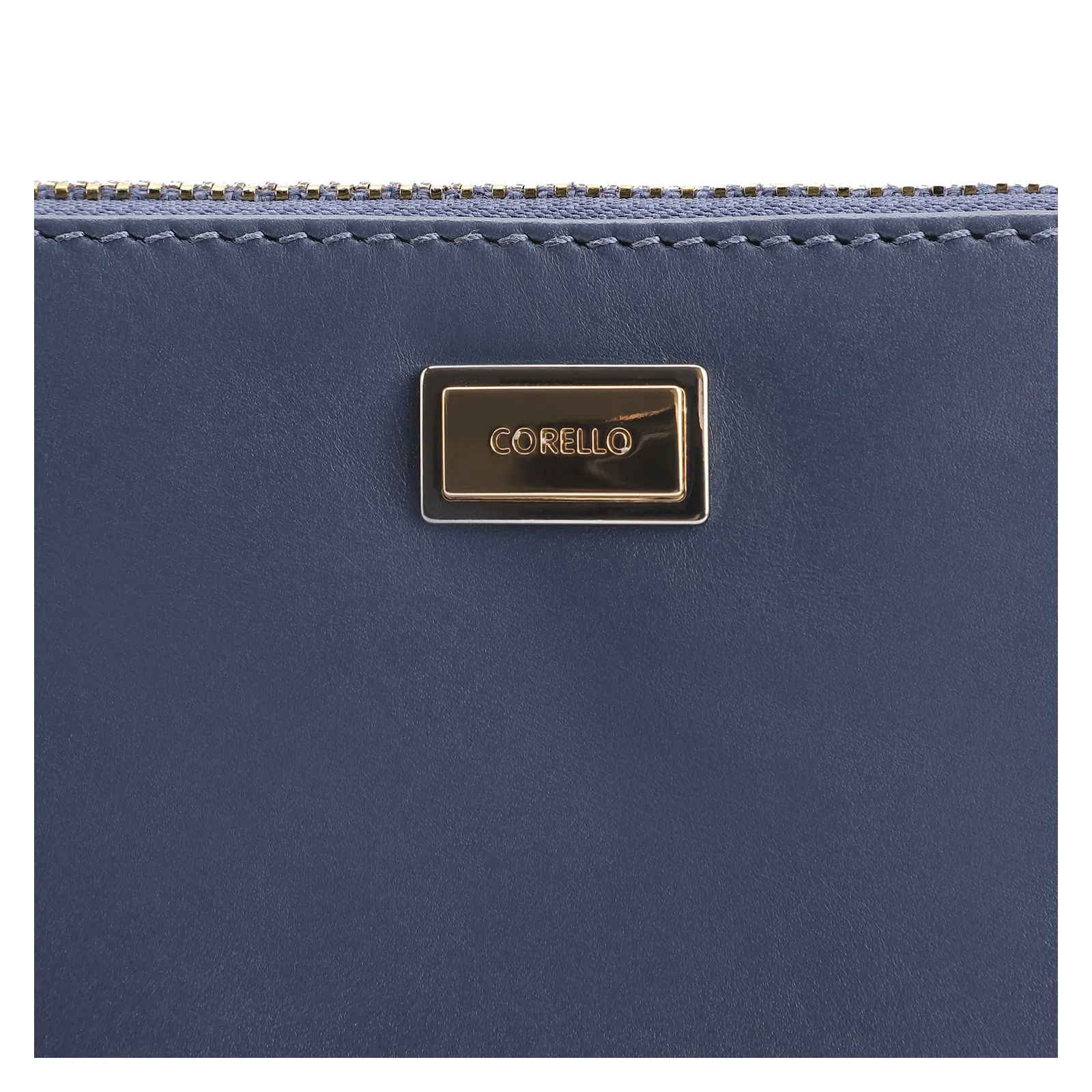Bolsa Pequena Couro Azul Escuro