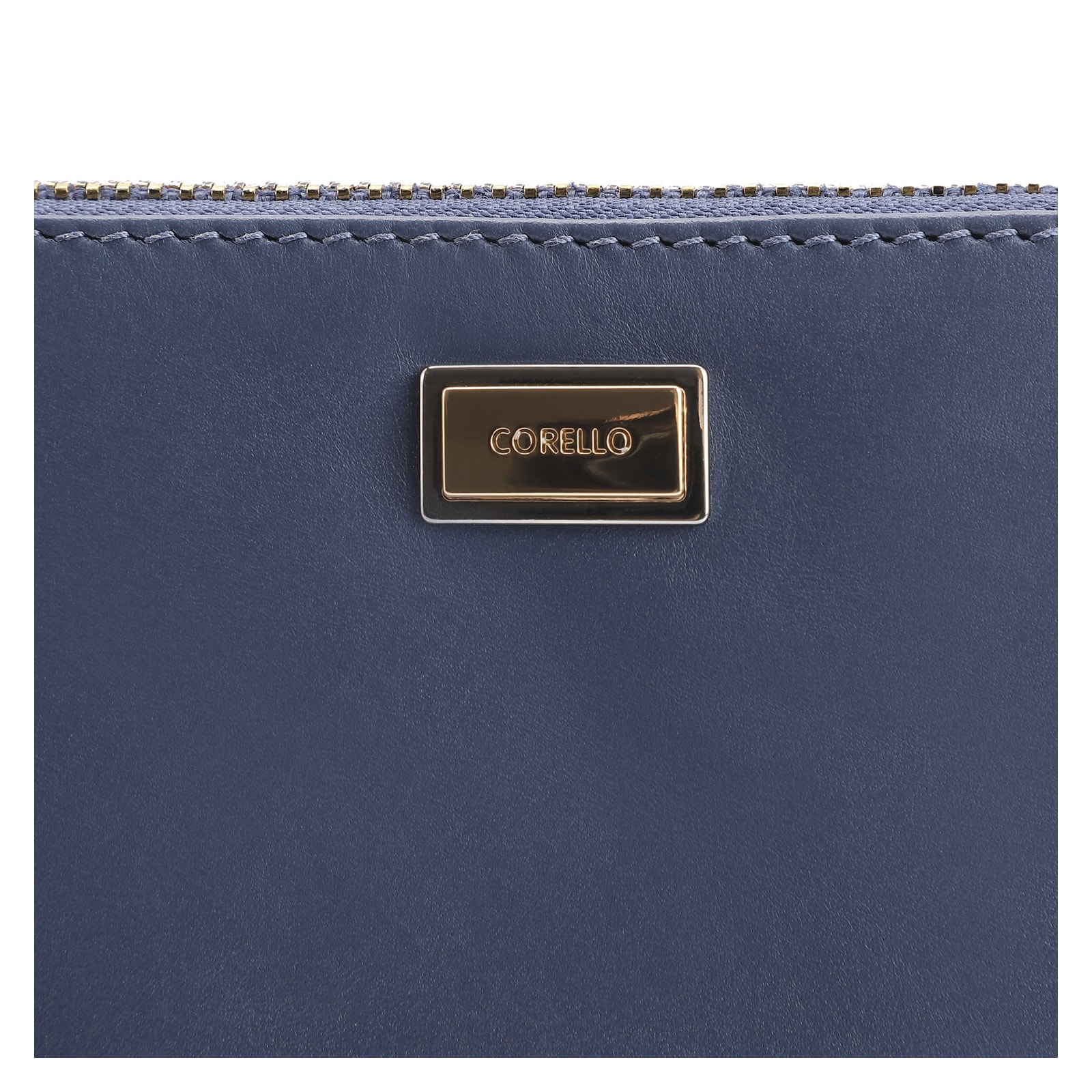 Bolsa Pequena Couro Azul Escuro
