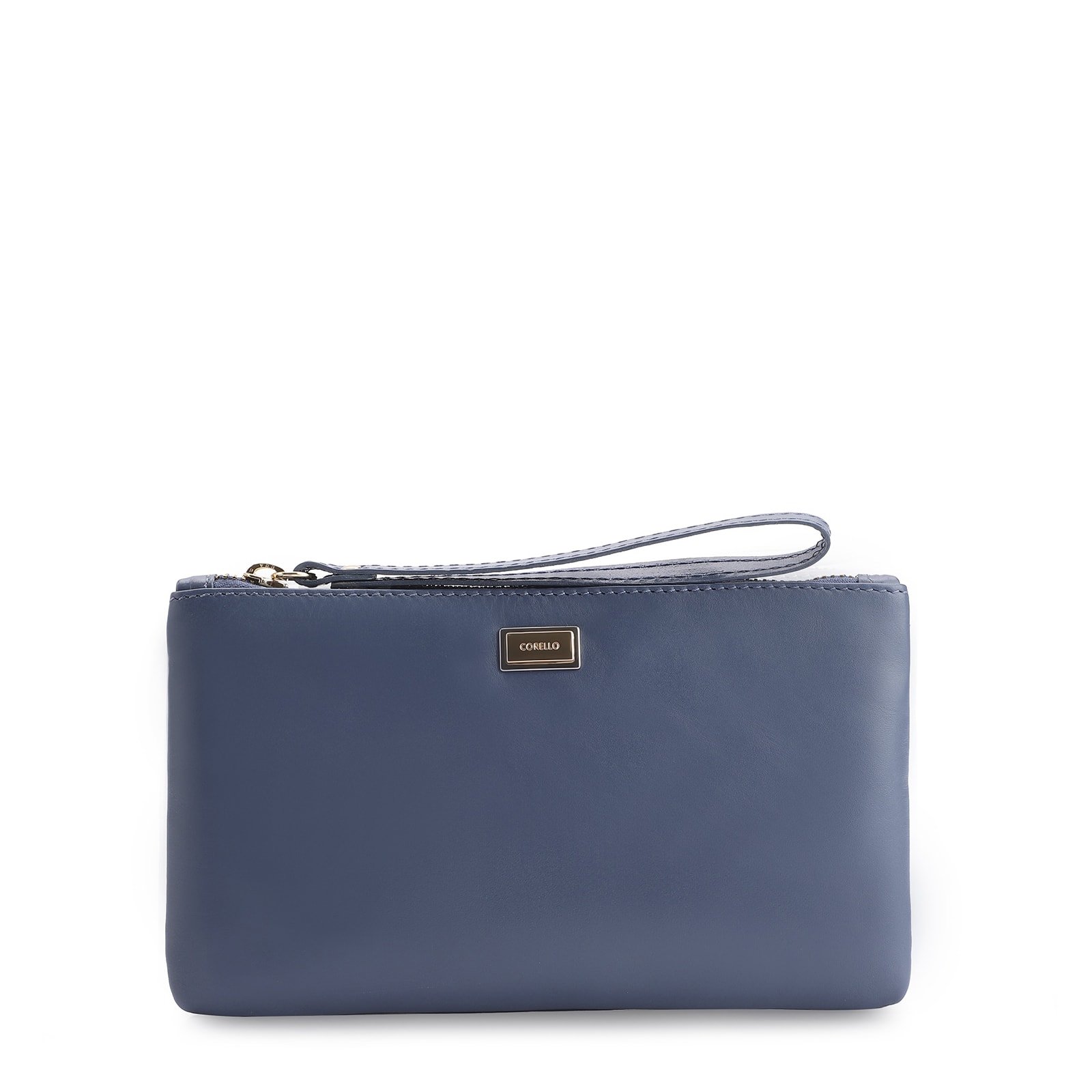 Bolsa Pequena Couro Azul Escuro