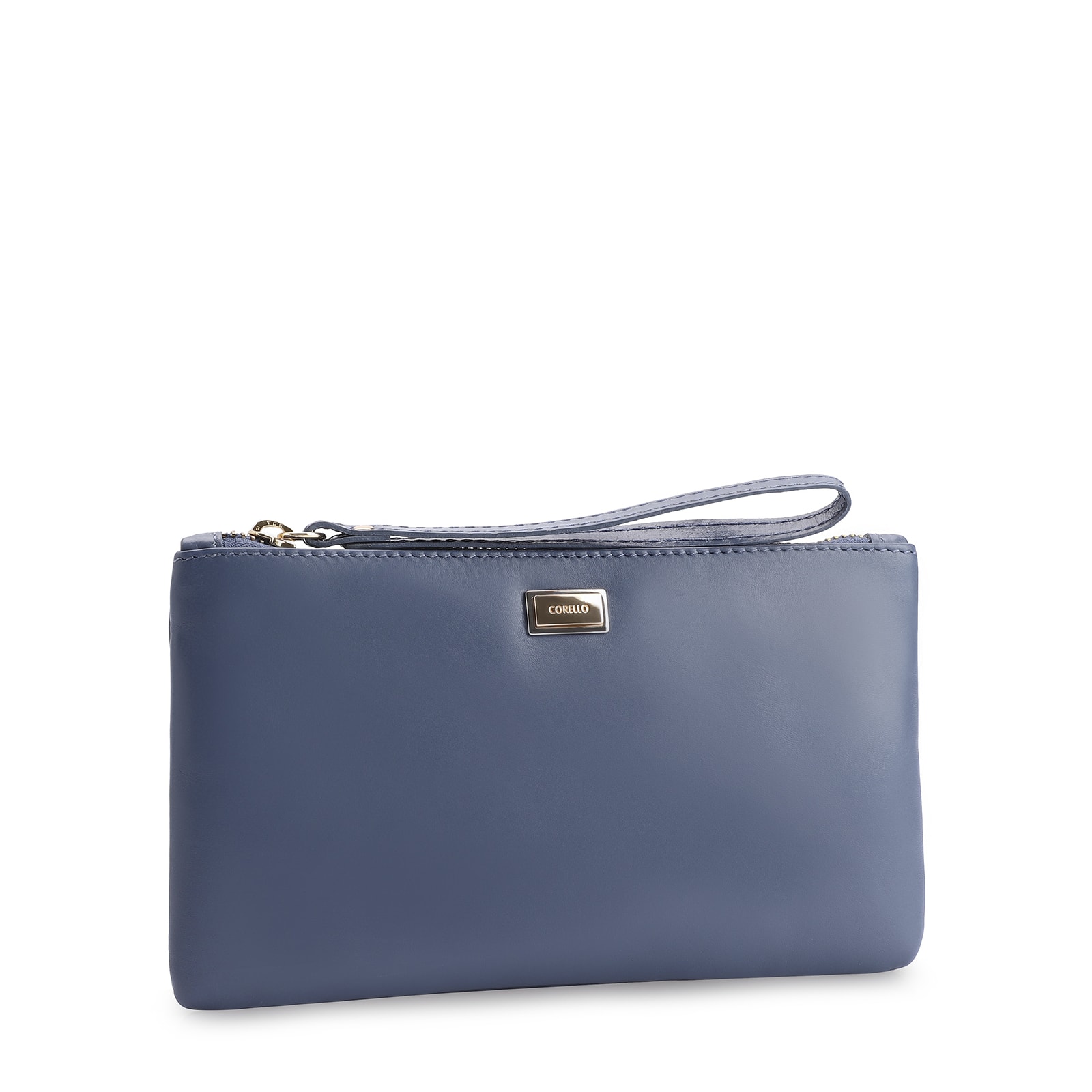 Bolsa Pequena Couro Azul Escuro