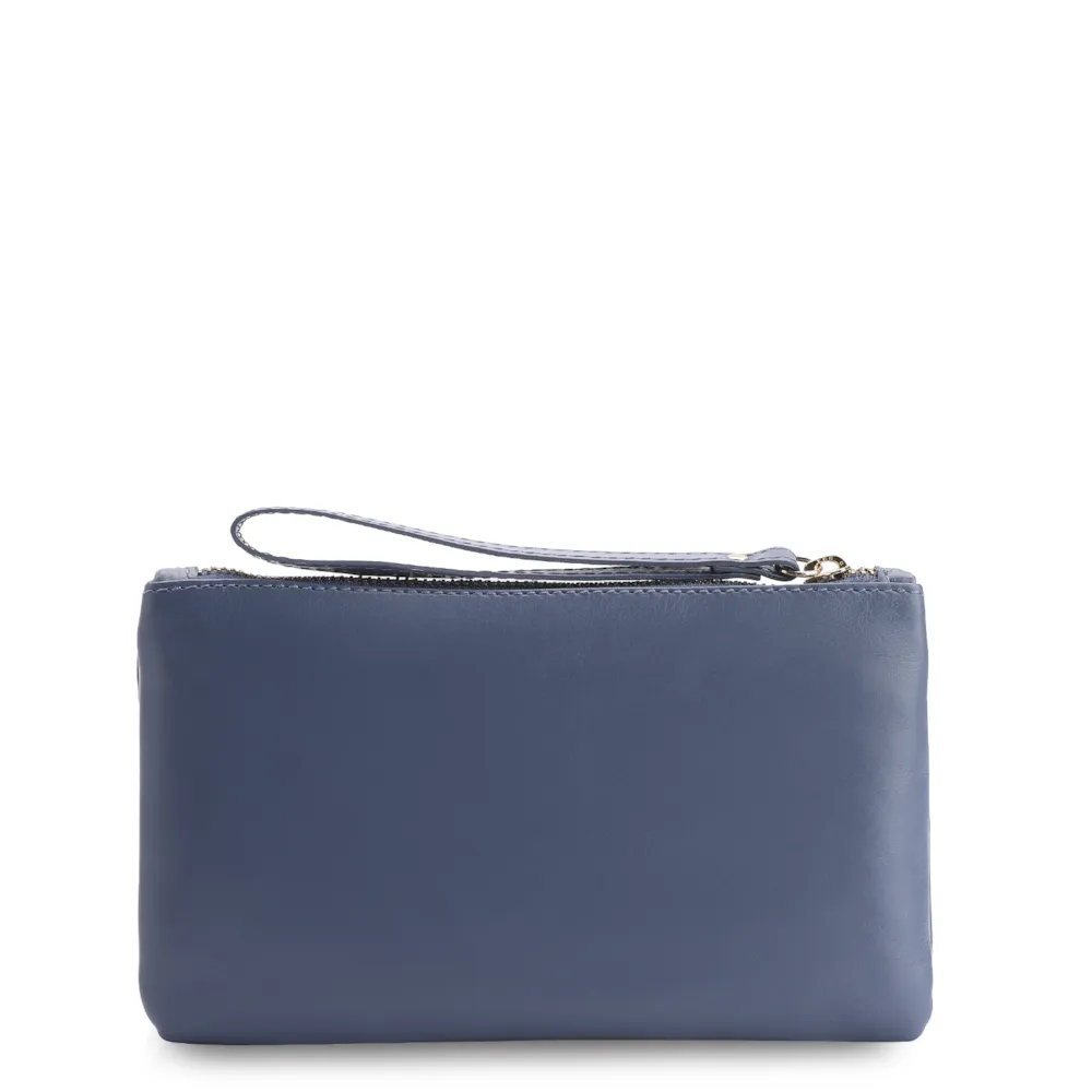 Bolsa Pequena Couro Azul Escuro - imagem 3