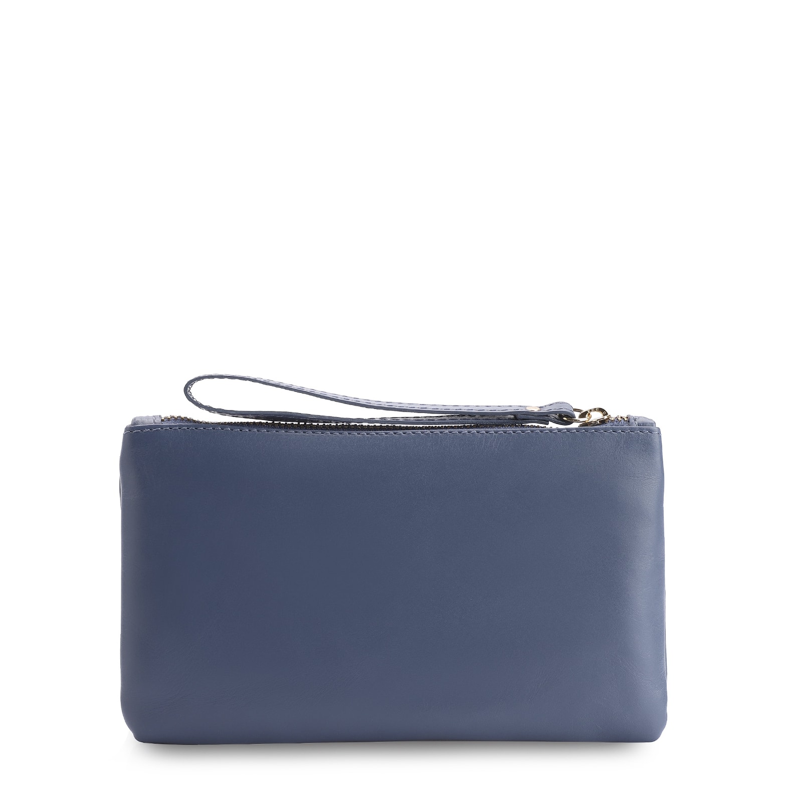 Bolsa Pequena Couro Azul Escuro