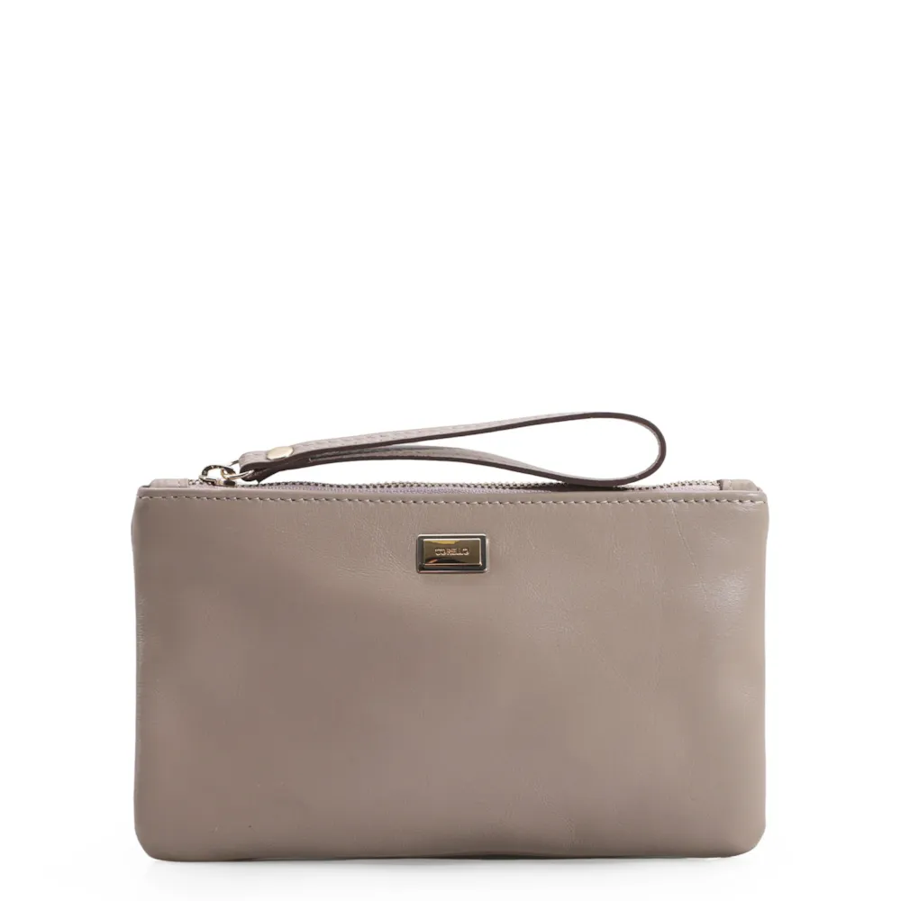 Bolsa Pequena Couro Bege