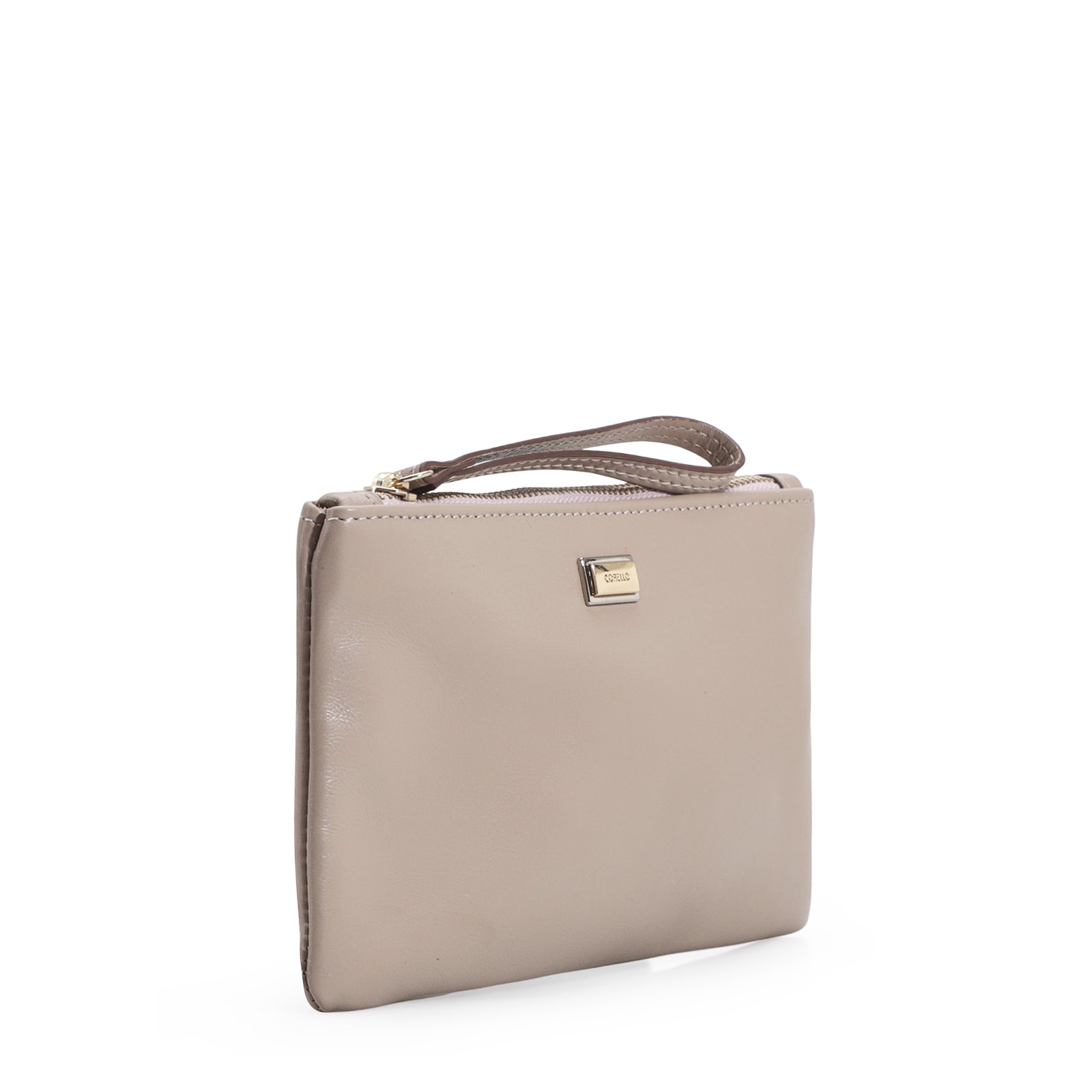 Bolsa Pequena Couro Bege
