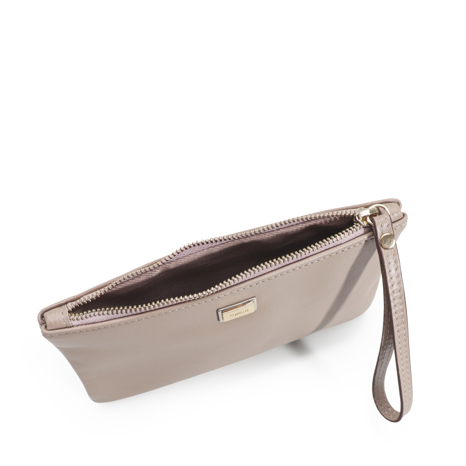 Bolsa Pequena Couro Bege