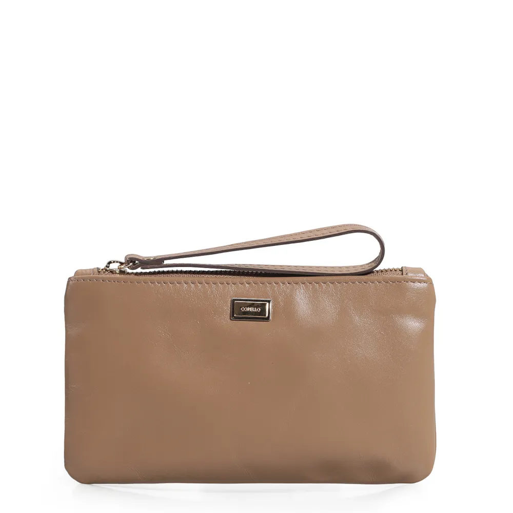 Bolsa Pequena Couro Bege