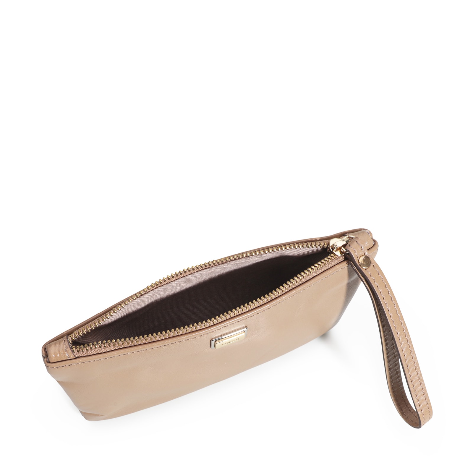 Bolsa Pequena Couro Bege