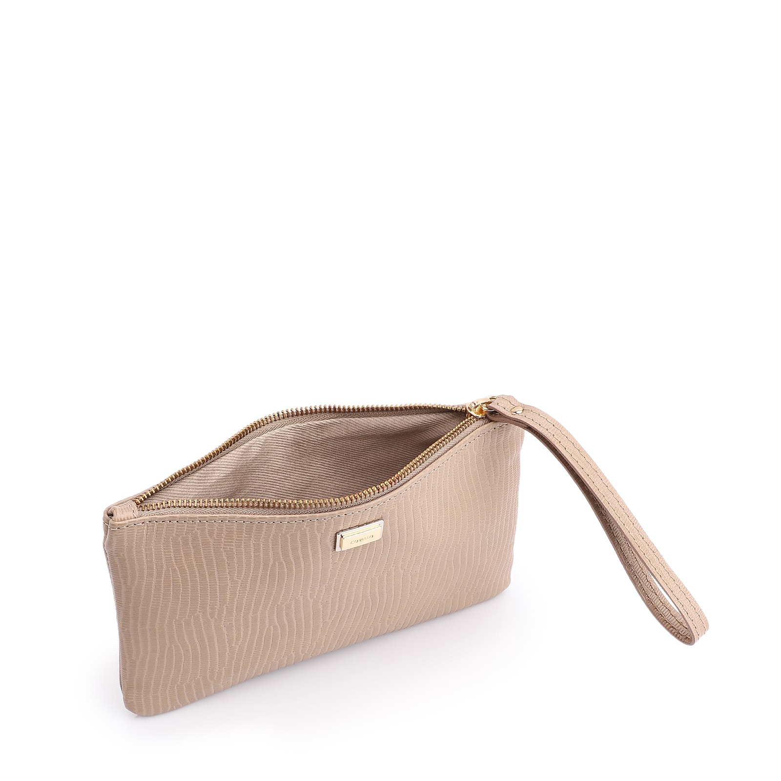 Bolsa Pequena Couro Bege