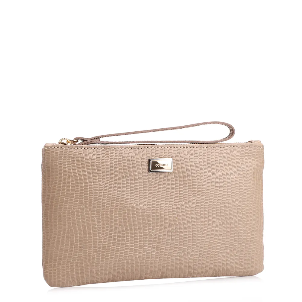 Bolsa Pequena Couro Bege - imagem 2
