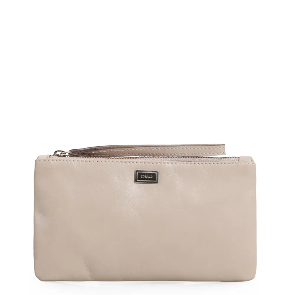 Bolsa Pequena Couro Bege