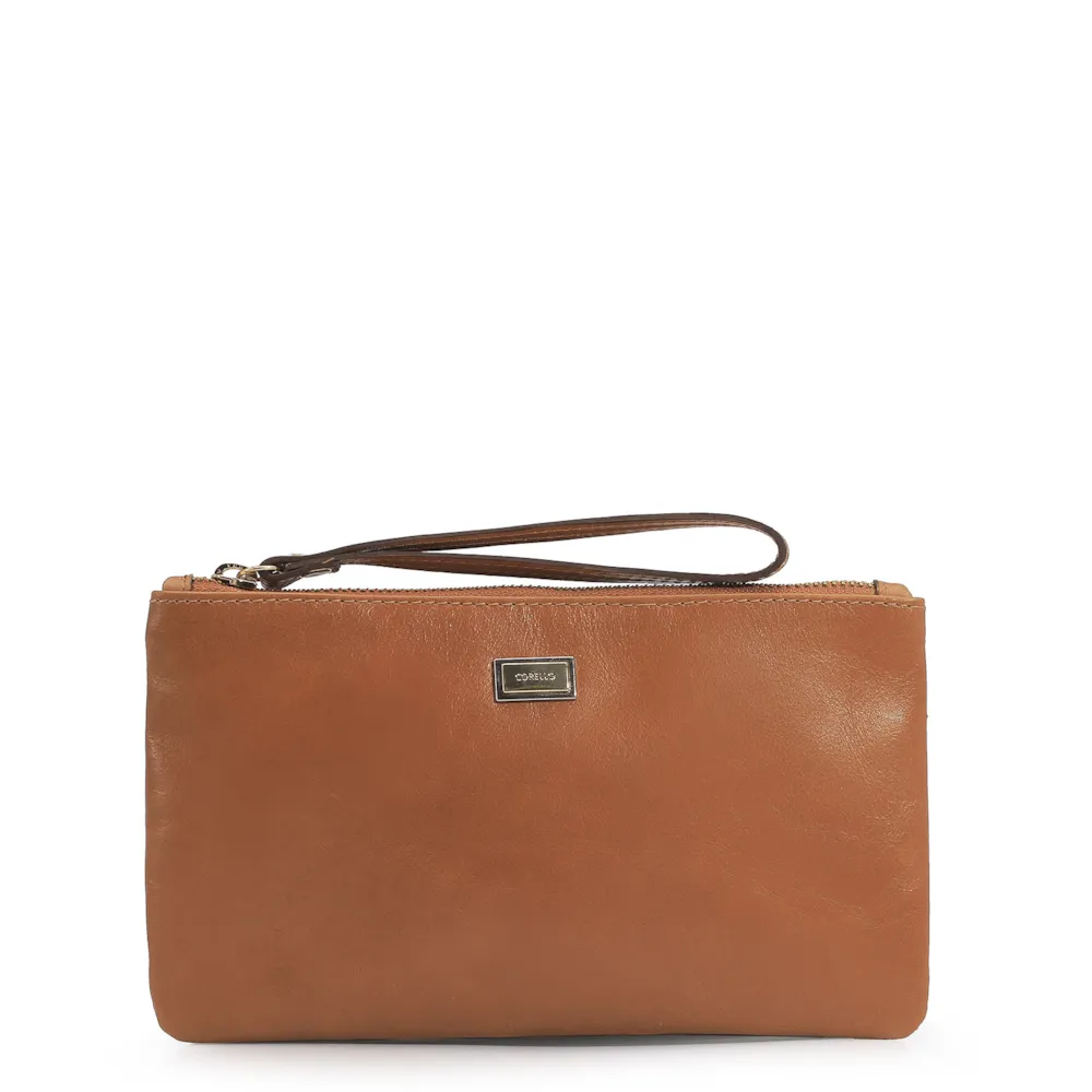 Bolsa Pequena Couro Caramelo