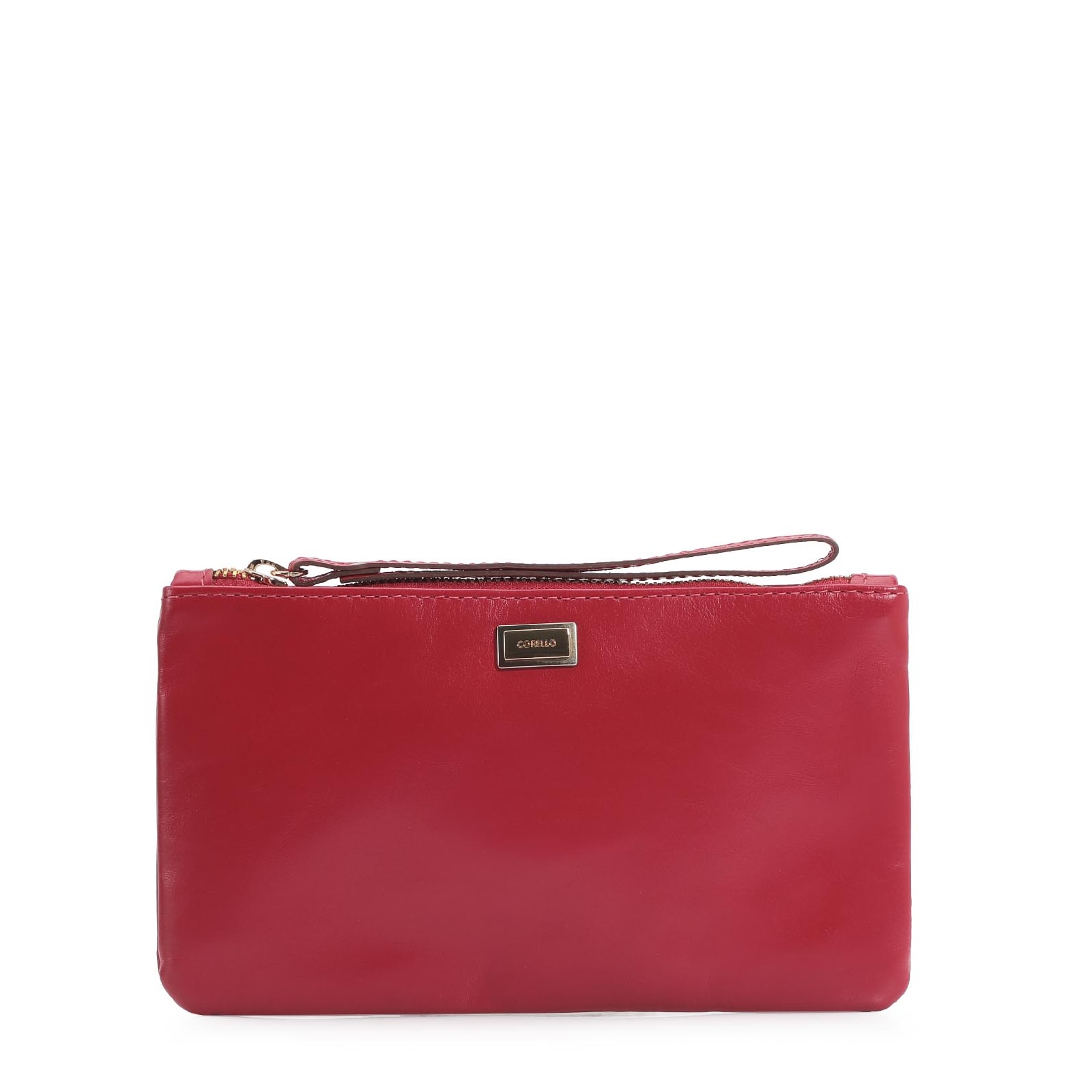 Bolsa Pequena Couro Cereja