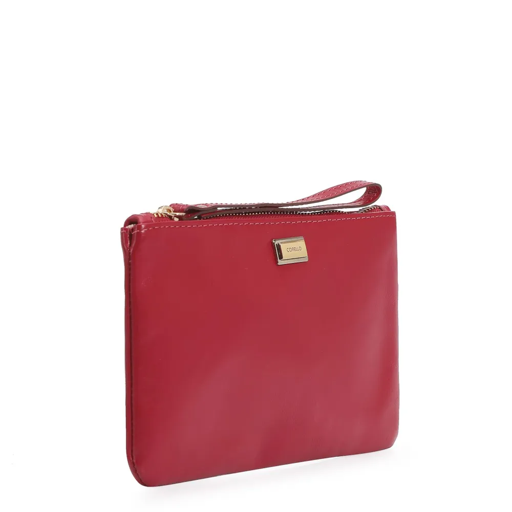 Bolsa Pequena Couro Cereja - imagem 2