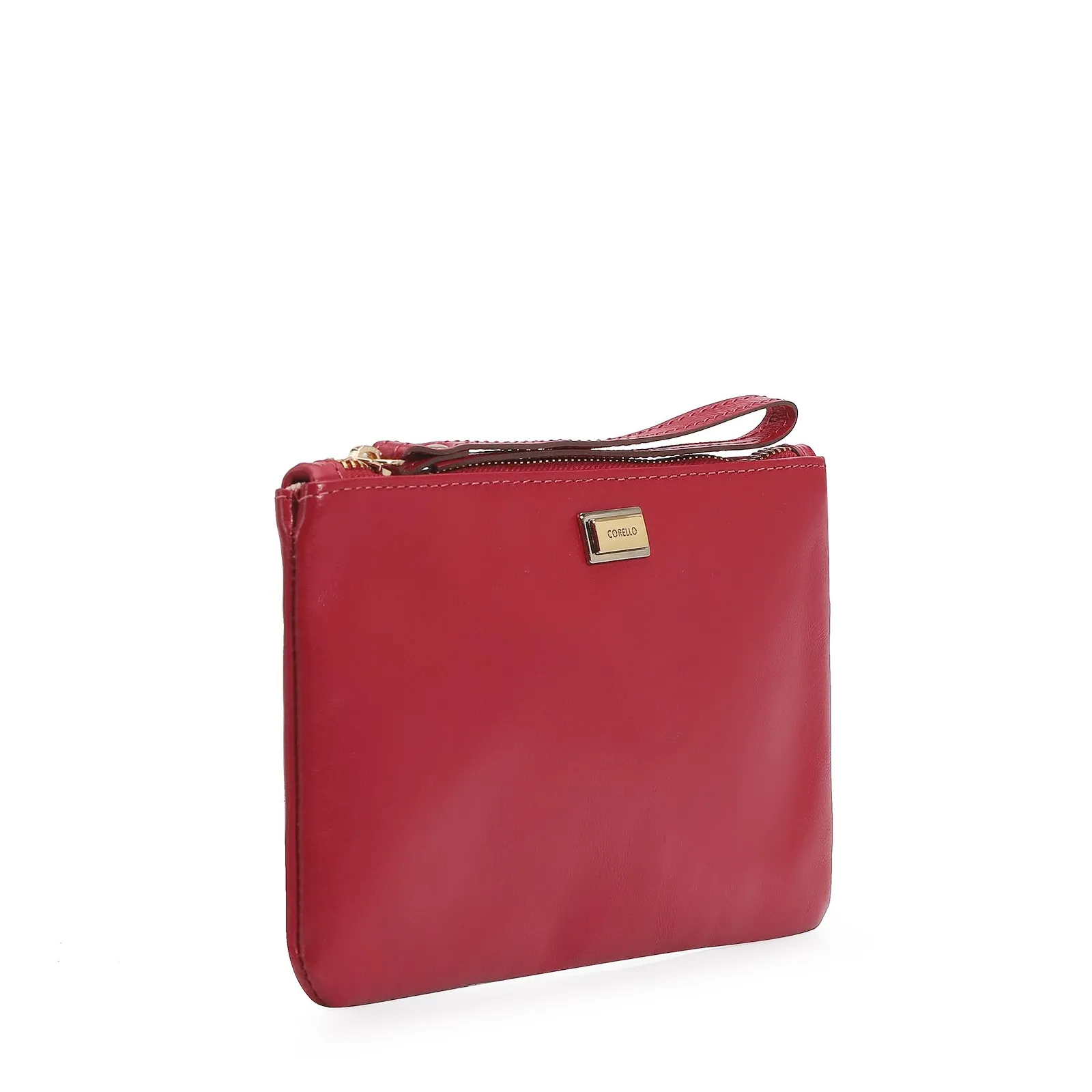 Bolsa Pequena Couro Cereja