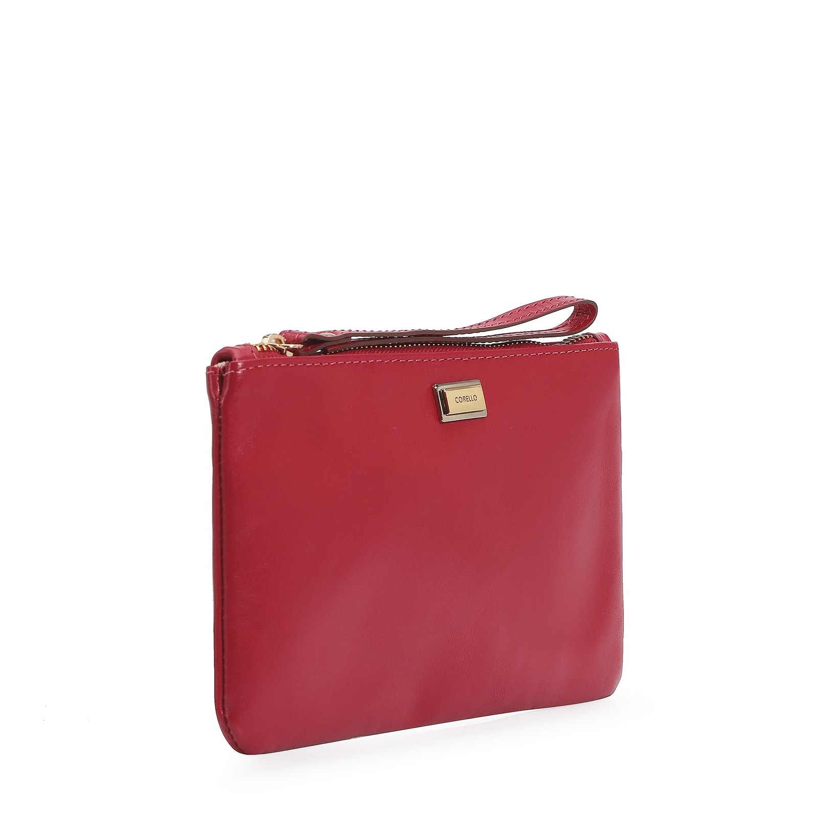 Bolsa Pequena Couro Cereja