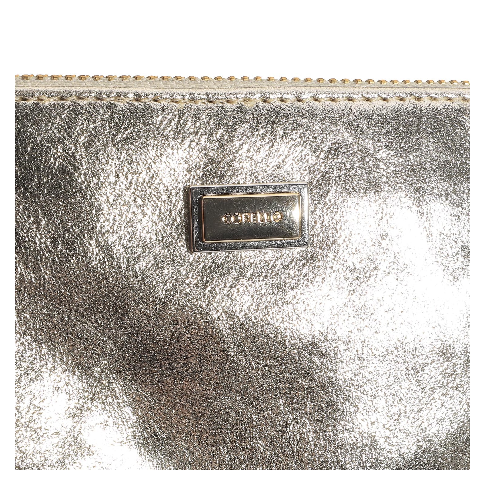 Bolsa Pequena Couro Champagne