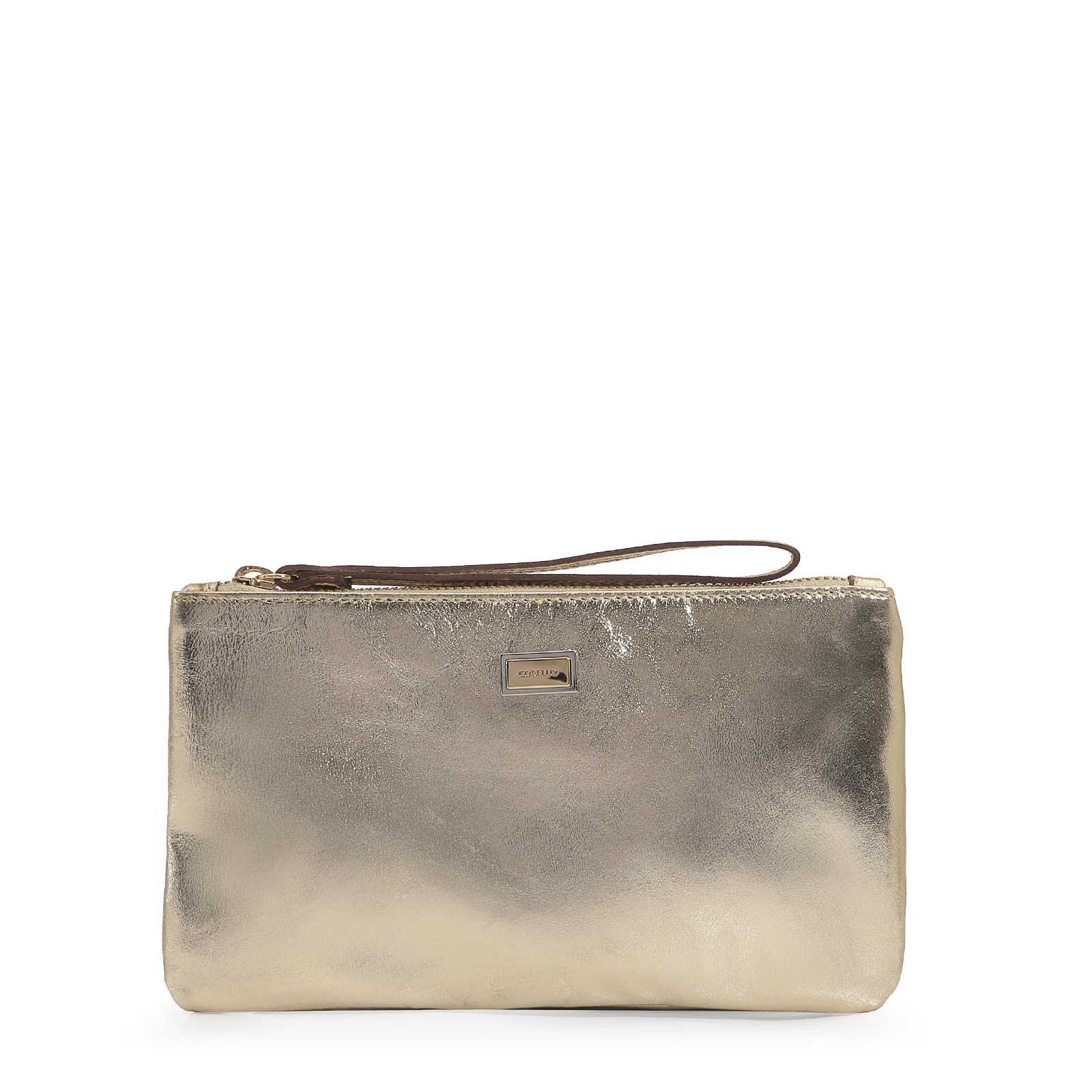 Bolsa Pequena Couro Champagne