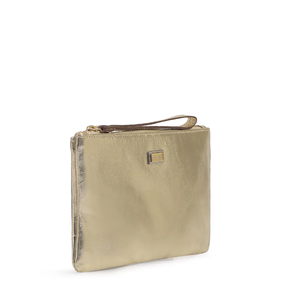 Bolsa Pequena Couro Champagne - imagem 2