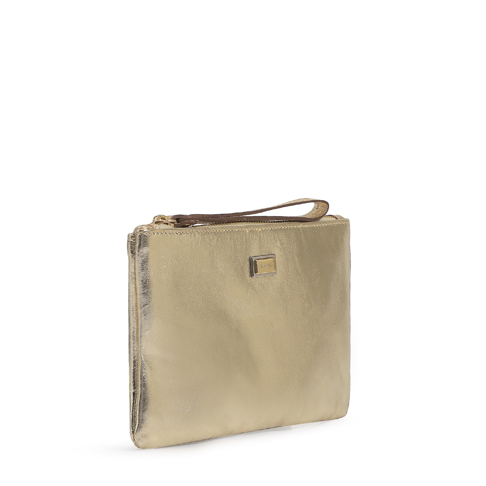 Bolsa Pequena Couro Champagne