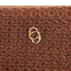 Bolsa Pequena Couro Crochet Marrom - imagem 5