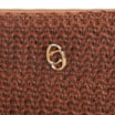 Bolsa Pequena Couro Crochet Marrom - imagem 5
