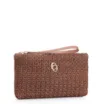 Bolsa Pequena Couro Crochet Marrom - imagem 2
