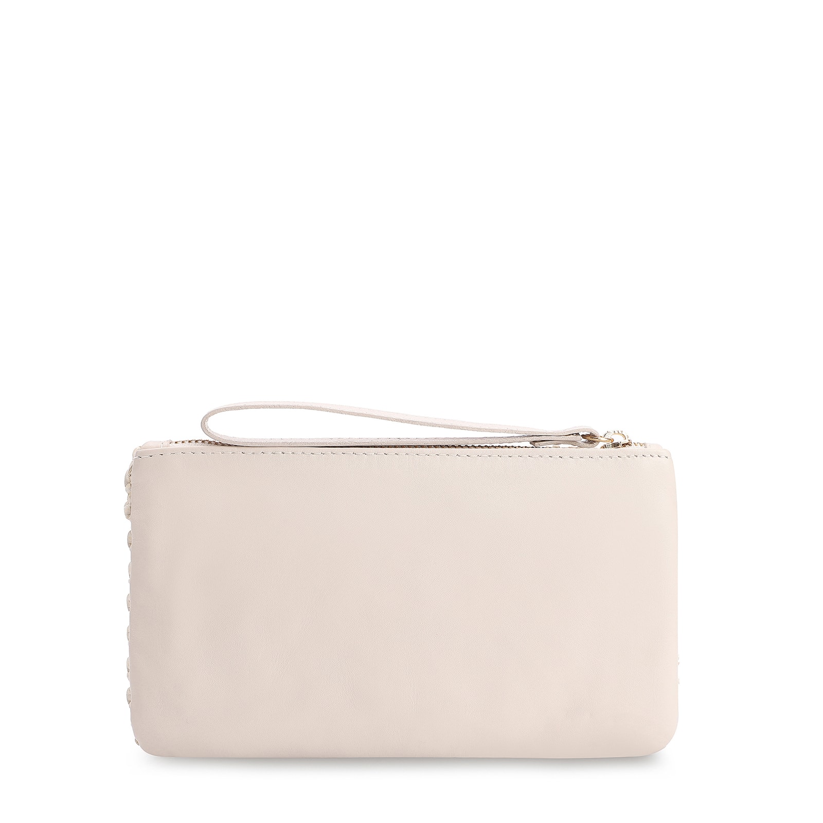 Bolsa Pequena Couro Crochet Off White
