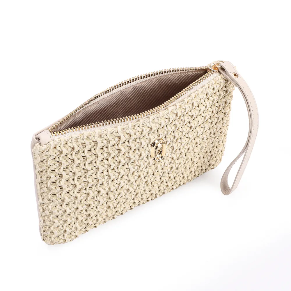Bolsa Pequena Couro Crochet Off White - imagem 4