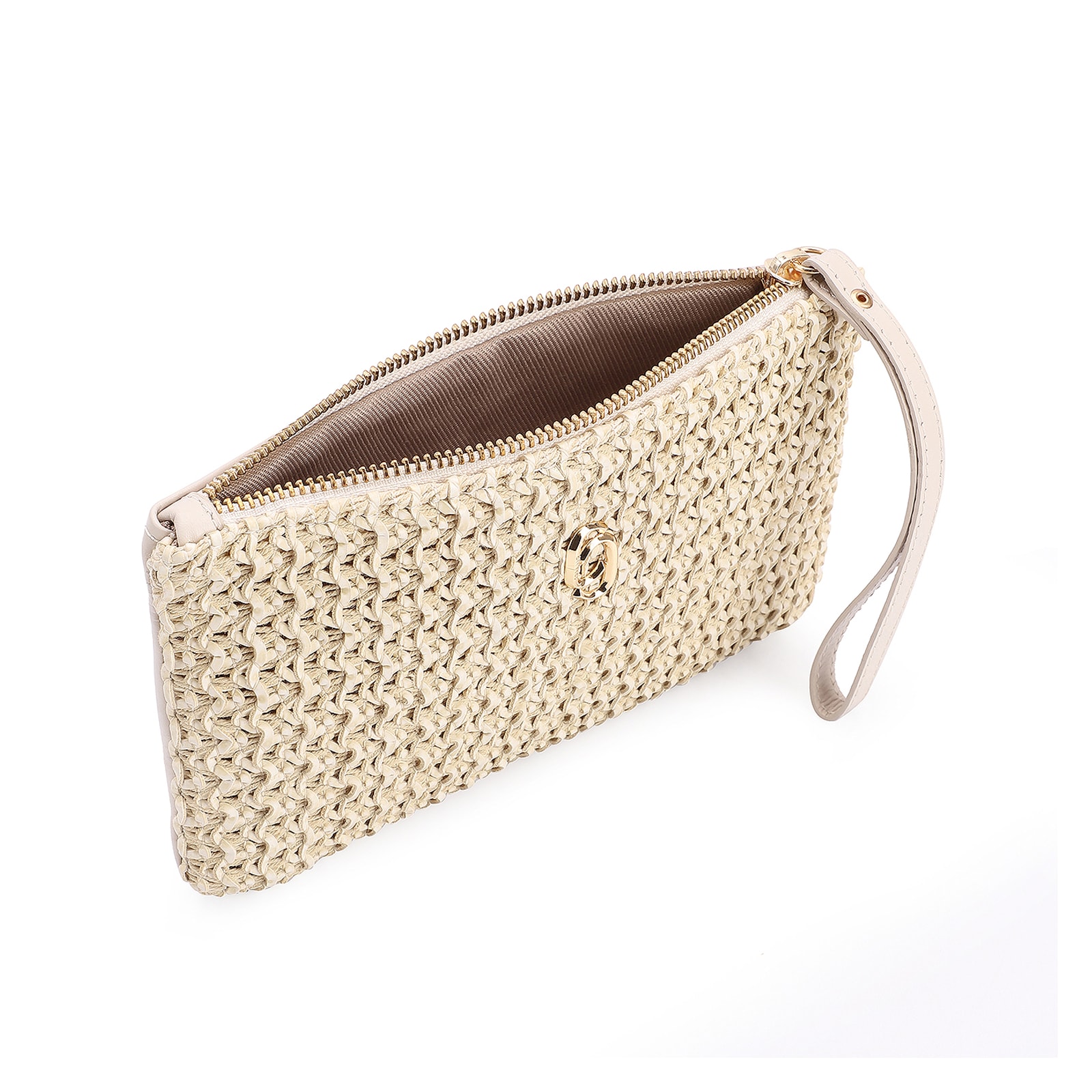 Bolsa Pequena Couro Crochet Off White
