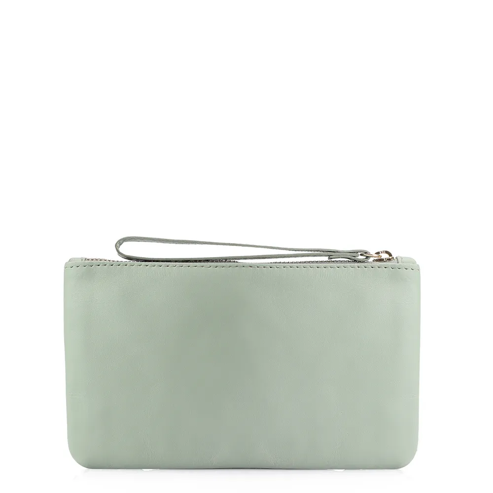Bolsa Pequena Couro Crochet Verde - imagem 3