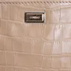 Bolsa Pequena Couro Croco Bege - imagem 5
