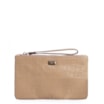 Bolsa Pequena Couro Croco Bege - imagem 1