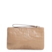 Bolsa Pequena Couro Croco Bege - imagem 3