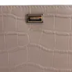 Bolsa Pequena Couro Croco Bege - imagem 5