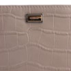 Bolsa Pequena Couro Croco Bege - imagem 5