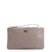 Bolsa Pequena Couro Croco Bege - imagem 1