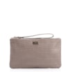 Bolsa Pequena Couro Croco Bege - imagem 1