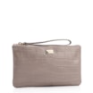 Bolsa Pequena Couro Croco Bege - imagem 2