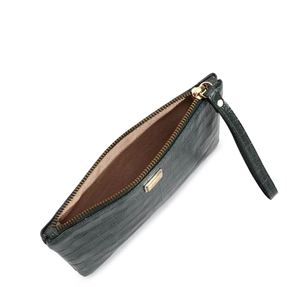 Bolsa Pequena Couro Croco Forest - imagem 5