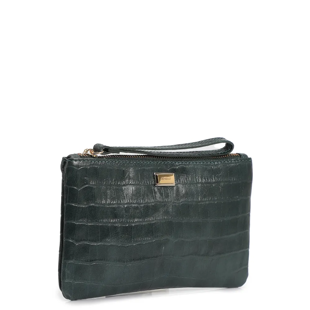 Bolsa Pequena Couro Croco Forest - imagem 2
