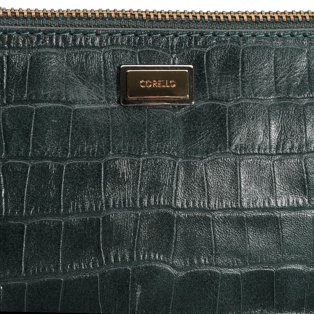 Bolsa Pequena Couro Croco Forest - imagem 4