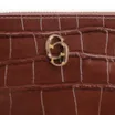 Bolsa Pequena Couro Croco Marrom - imagem 5