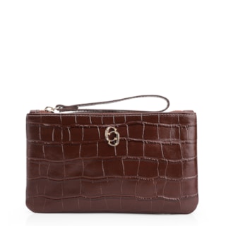 Couro Croco Marrom