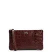Bolsa Pequena Couro Croco Marrom - imagem 1
