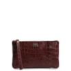 Bolsa Pequena Couro Croco Marrom - imagem 1