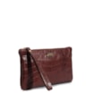 Bolsa Pequena Couro Croco Marrom - imagem 2